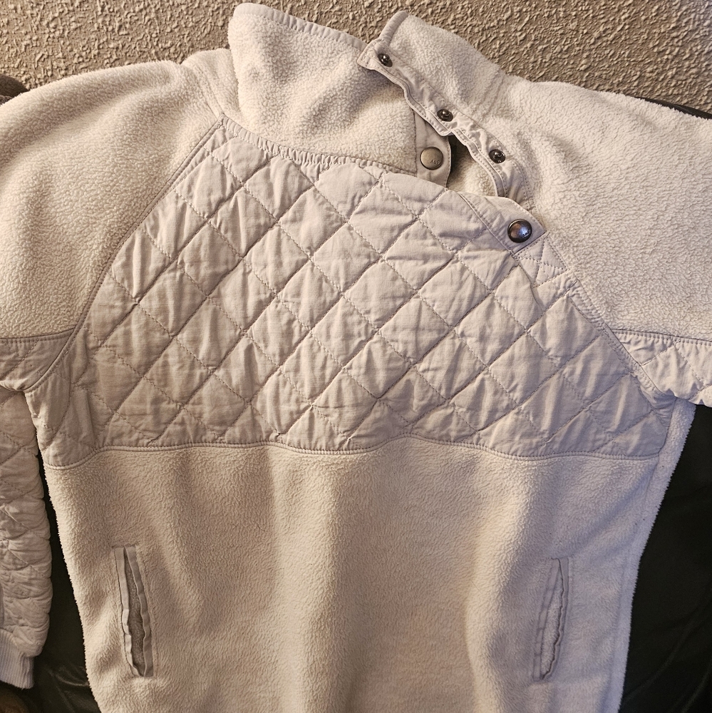 A&F asymmetrical pullover